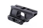 Black metal mounting bracket for night vision devices against white background