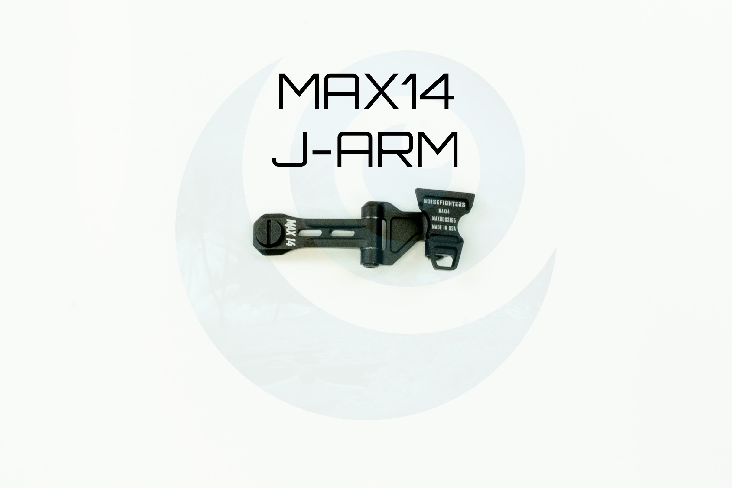 MAX14 J-ARM night vision accessory on a white background with product name text.