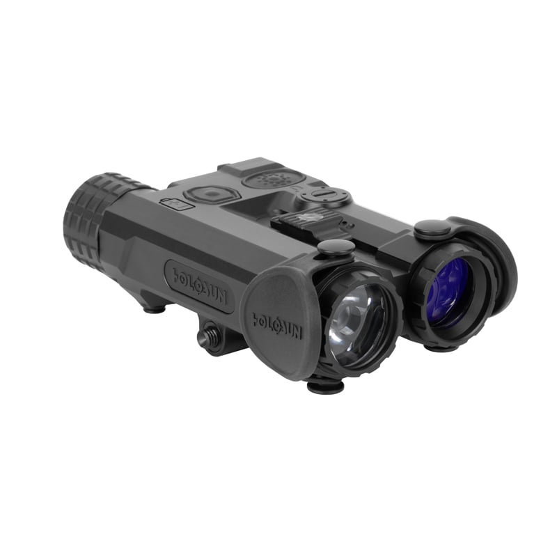 Side view of a Holosun night vision laser and illuminator device on a white background.